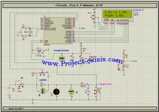 پروژه برنامه نویسی ولتمتر آمپرمتر توانسنج دیجیتال توسط میکروکنترلر AVR
